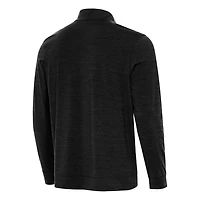 Antigua Heather Clemson Tigers Golfer Bright Quarter-Zip Top