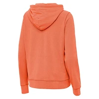 Antigua Heather Clemson Tigers Palmetto Series Justice Pullover Hoodie