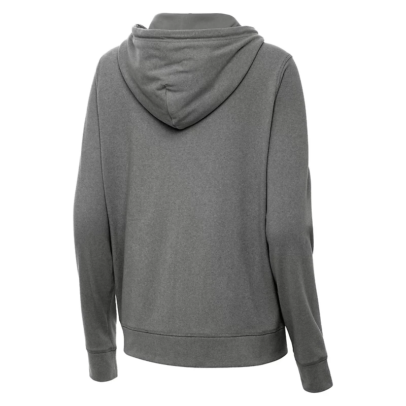 Antigua Heather Crimson Indiana Hoosiers Seeker Full-Zip Hoodie Jacket