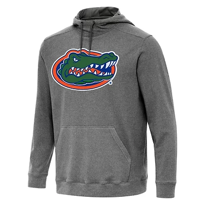 Antigua Heather Florida Gators Cloud Pullover Hoodie