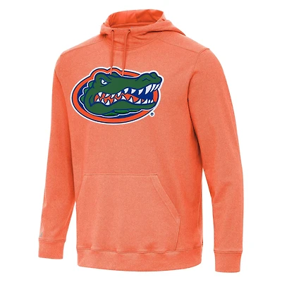 Antigua Heather Florida Gators Cloud Pullover Hoodie