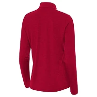 Antigua Heather Georgia Bulldogs Bright Quarter-Zip Top