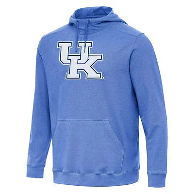 Antigua Heather Kentucky Wildcats Cloud Pullover Hoodie