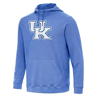 Antigua Heather Kentucky Wildcats Cloud Pullover Hoodie