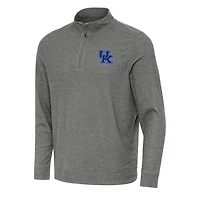 Antigua Heather Kentucky Wildcats Subtle Quarter-Zip Sweatshirt