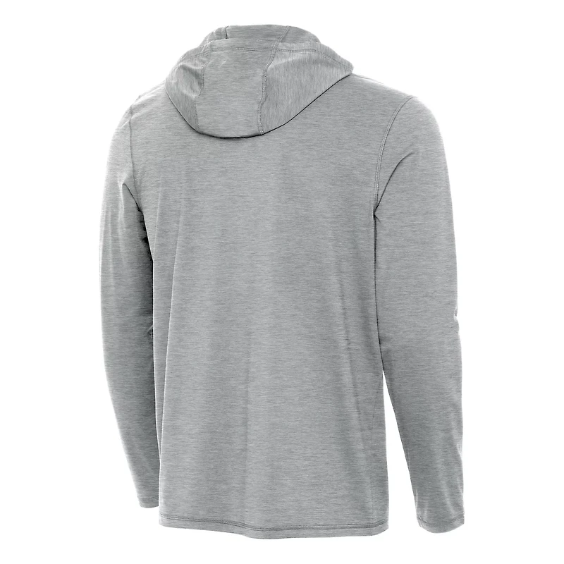 Antigua Heather LSU Tigers 2025 NCAA Baseball College World Series National Champions Tidy Quarter-Zip Hoodie