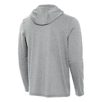 Antigua Heather LSU Tigers 2025 NCAA Baseball College World Series National Champions Tidy Quarter-Zip Hoodie