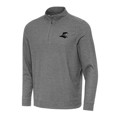 Antigua Heather Providence Friars Subtle Quarter-Zip Sweatshirt