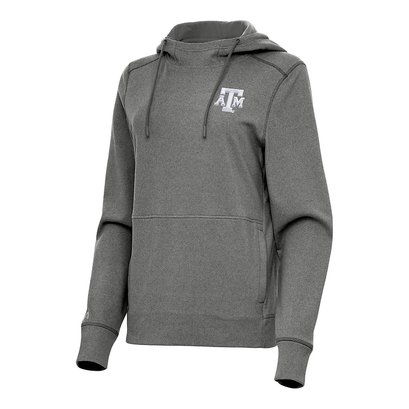 Antigua Heather Texas AM Aggies Justice Pullover Hoodie