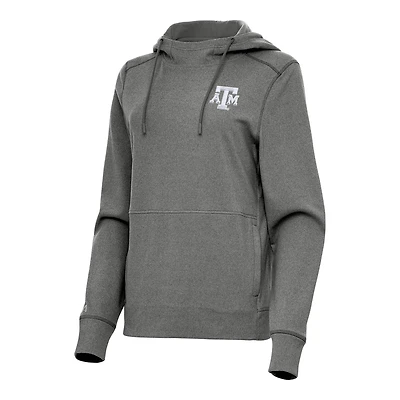 Antigua Heather Texas AM Aggies Justice Pullover Hoodie