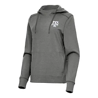Antigua Heather Texas AM Aggies Justice Pullover Hoodie