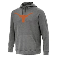 Antigua Heather Texas Longhorns Cloud Pullover Hoodie