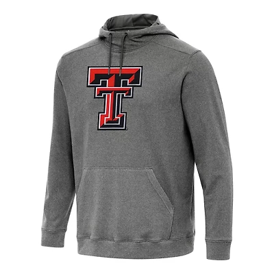 Antigua Heather Texas Tech Raiders Cloud Pullover Hoodie
