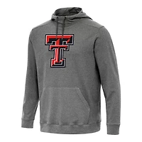 Antigua Heather Texas Tech Raiders Cloud Pullover Hoodie