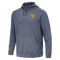 Antigua Heather West Virginia Mountaineers Cloud Pullover Hoodie