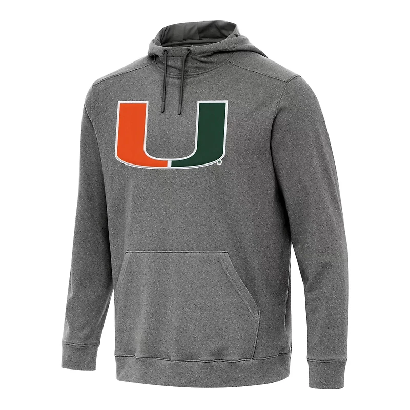 Antigua Hunter Miami Hurricanes Cloud Pullover Hoodie