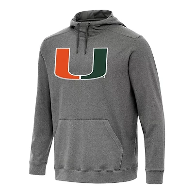 Antigua Hunter Miami Hurricanes Cloud Pullover Hoodie