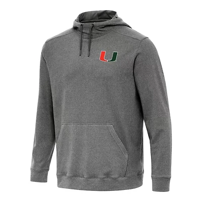 Antigua Hunter Miami Hurricanes Cloud Pullover Hoodie