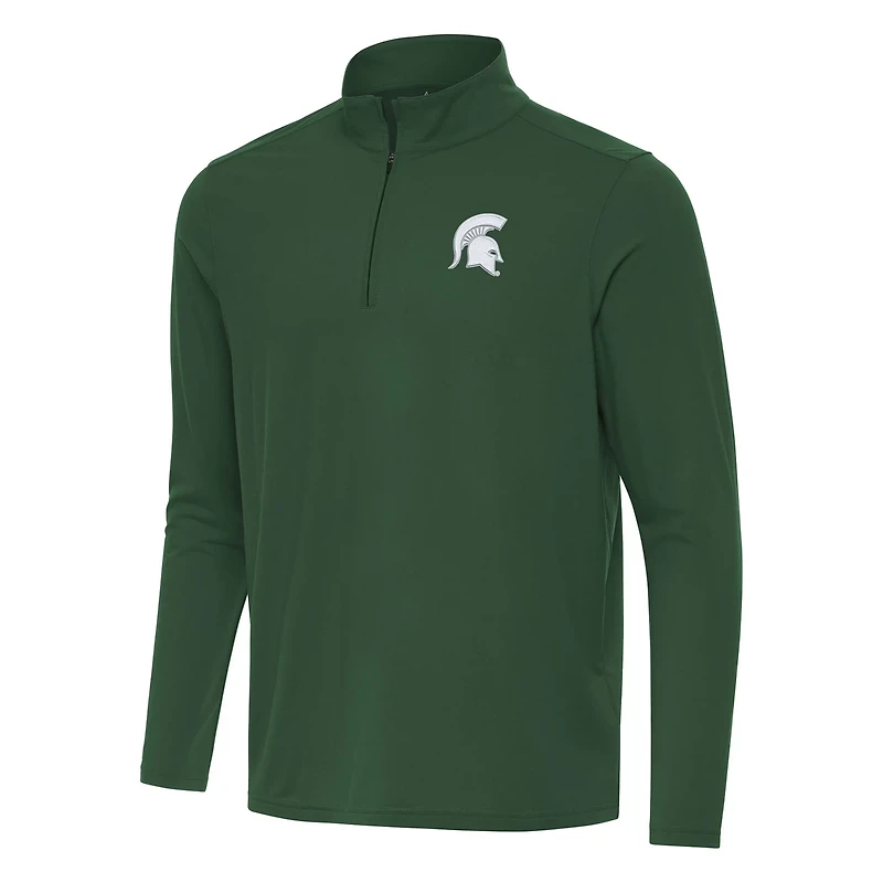 Antigua Hunter Michigan State Spartans Intent Quarter-Zip Top