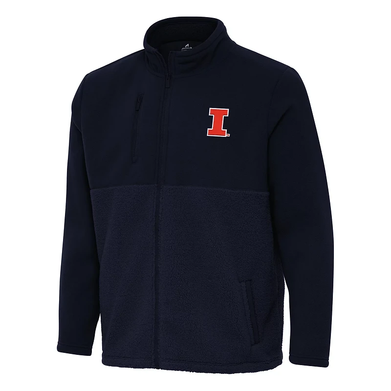 Antigua Illinois Fighting Illini Daily Fused Full-Zip Jacket