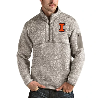 Antigua Illinois Fighting Illini Fortune Half-Zip Pullover Jacket