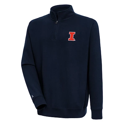 Antigua Illinois Fighting Illini Victory Quarter-Zip Pullover Top