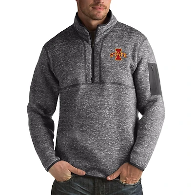 Antigua Iowa State Cyclones Fortune Big  Tall Quarter-Zip Pullover Jacket