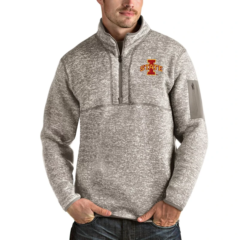 Antigua Iowa State Cyclones Fortune Half-Zip Pullover Jacket