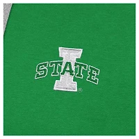Antigua Kelly Iowa State Cyclones St Patrick's Day Fleece Raglan Victory Pullover Hoodie