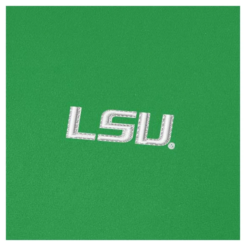 Antigua Kelly LSU Tigers St Patrick's Day Intent Quarter-Zip Pullover