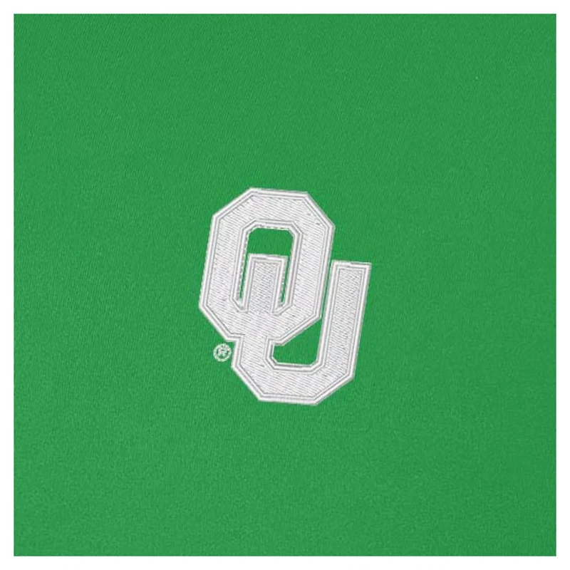 Antigua Kelly Oklahoma Sooners St Patrick's Day Intent Quarter-Zip Pullover