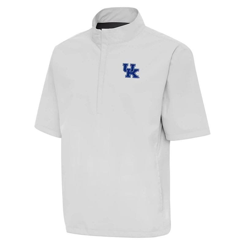 Antigua Kentucky Wildcats Brisk Quarter-Zip Windbreaker