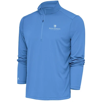 Antigua Light Johns Hopkins Jays Tribute Quarter-Zip Top