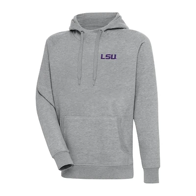 Antigua LSU Tigers Big Tall Victory Pullover Hoodie