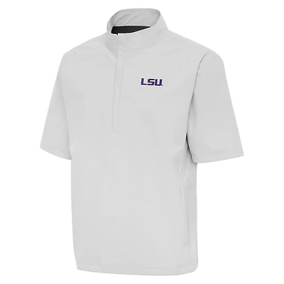 Antigua LSU Tigers Brisk Quarter-Zip Windbreaker