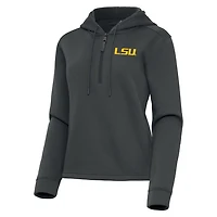 Antigua LSU Tigers Contemporary Quarter-Zip Hoodie