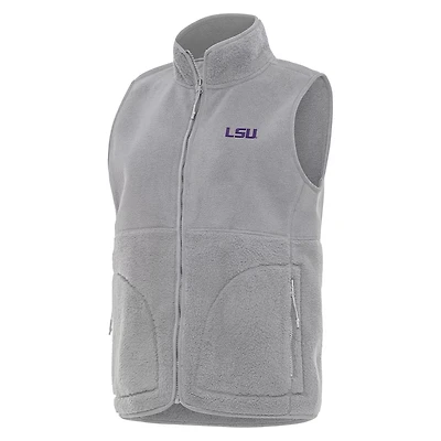 Antigua LSU Tigers Nostalgic Full-Zip Vest