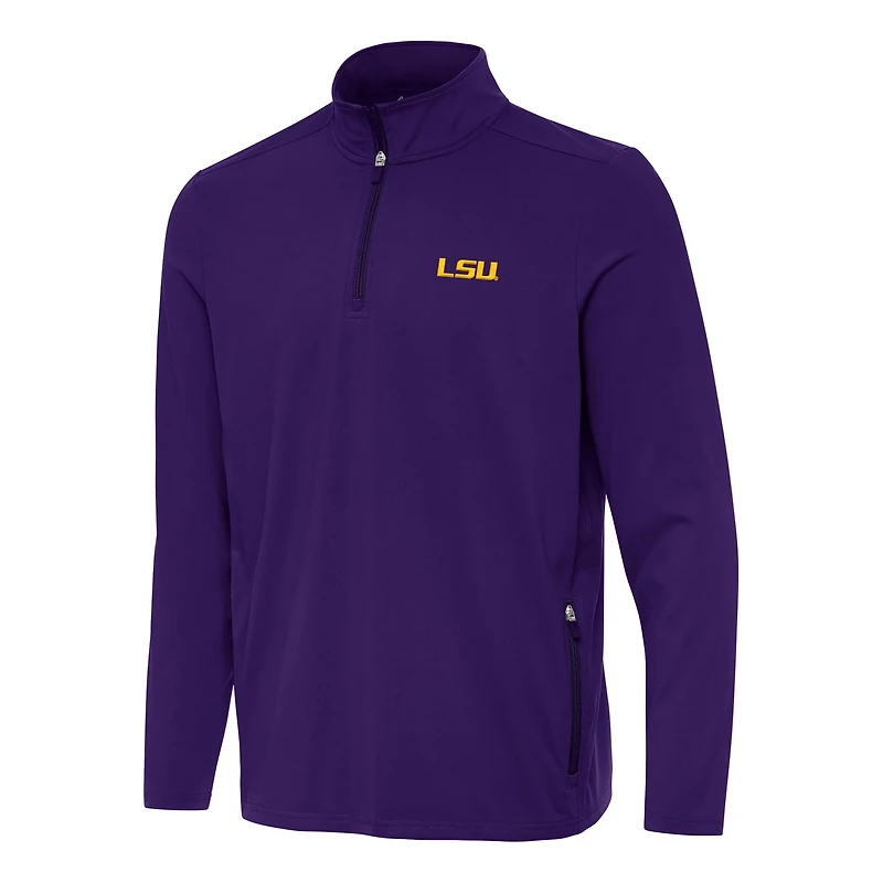 Antigua LSU Tigers Perilous Quarter-Zip Sweatshirt