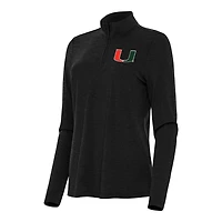 Antigua Miami Hurricanes Bright Quarter-Zip Top
