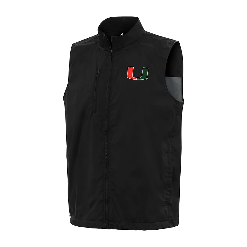 Antigua Miami Hurricanes Brisk Full-Zip Vest