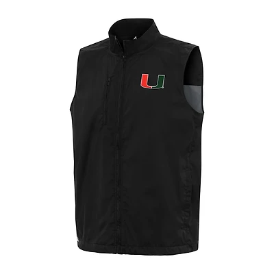 Antigua Miami Hurricanes Brisk Full-Zip Vest