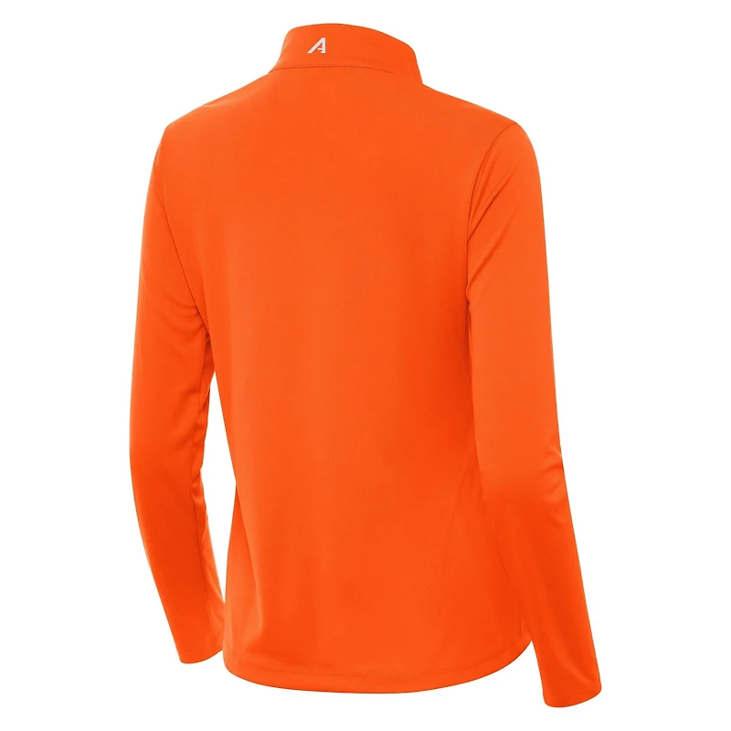 Antigua Miami Hurricanes College Football Playoff 2026 Fiesta Bowl Champions Tribute Half-Zip Pullover