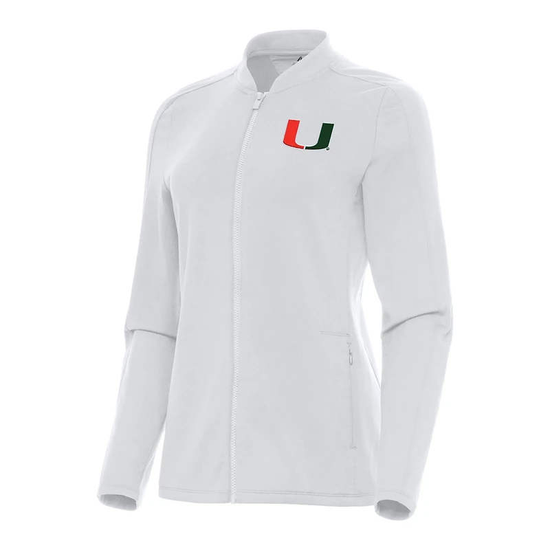 Antigua Miami Hurricanes Continual Full-Zip Jacket