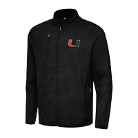 Antigua Miami Hurricanes Hold-Up Full-Zip Tri-Blend Jacket
