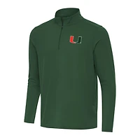 Antigua Miami Hurricanes Intent Quarter-Zip Top