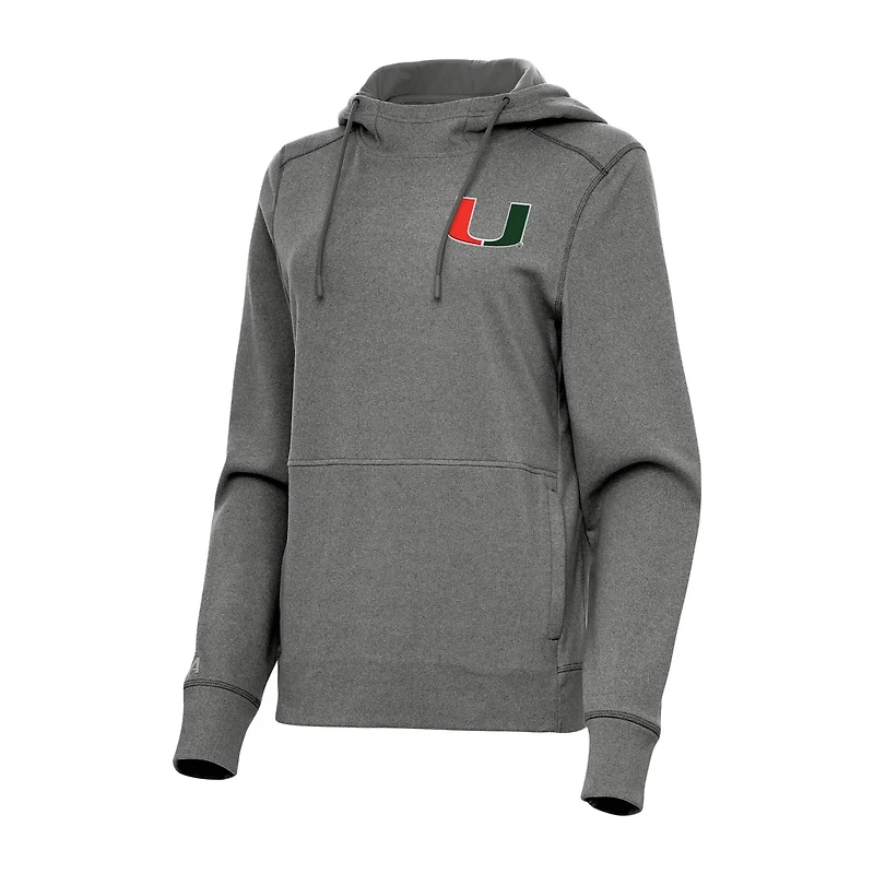 Antigua Miami Hurricanes Justice Pullover Hoodie