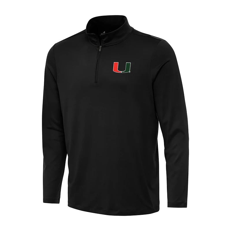 Antigua Miami Hurricanes Reprocess Quarter-Zip Top