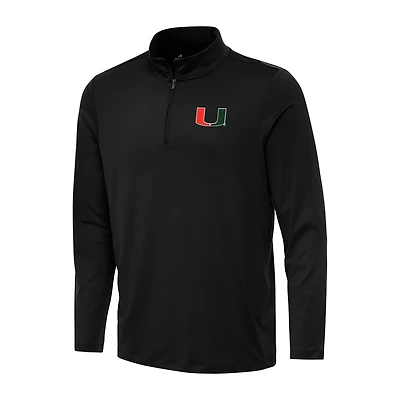 Antigua Miami Hurricanes Reprocess Quarter-Zip Top