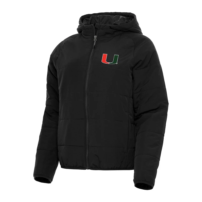 Antigua Miami Hurricanes Universe Full-Zip Puffer Jacket