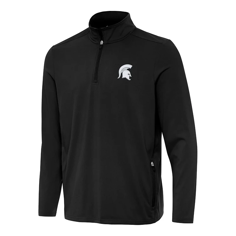 Antigua Michigan State Spartans Perilous Quarter-Zip Sweatshirt